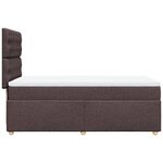 vidaXL Sommier à lattes de lit avec matelas Marron foncé 90x190 cm