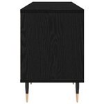 vidaXL Meuble TV Chêne noir 150 x 30 x 44.5 cm Bois d'ingénierie