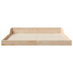 vidaXL Cadre de lit Marron 160 x 210 cm Bois massif en pin
