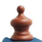 vidaXL Parasol d'extérieur avec mât en bois 350 cm Bleu