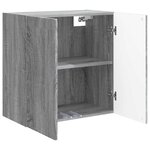 vidaXL Armoire Murale Sonoma gris 59 x 31 x 60 cm Bois d'ingénierie