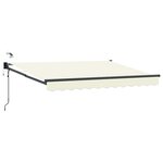 vidaXL Auvent rétractable électrique Crème 3 x 2 5 m