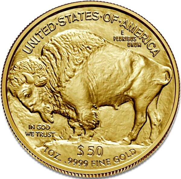 Pièce de monnaie en Or 50 Dollars g 31.1 (1 oz) Millésime 2023 BUFFALO