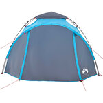 vidaXL Tente de camping à dôme 3 personnes bleu libération rapide