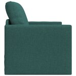 vidaXL Sofa-lit 2-en-1 Vert foncé 74x77x81 cm Tissu