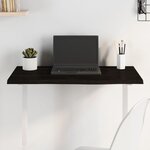 vidaXL Dessus de bureau marron foncé 80x40x2 cm bois chêne traité