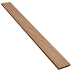 vidaXL Panneaux de terrasse creux et accessoires WPC 15 m² 4 m Teck