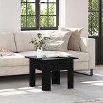 vidaXL Table basse Chêne noir Bois d'ingénierie