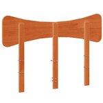 vidaXL Tête de lit cire marron 120 cm bois massif de pin