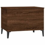 vidaXL Table basse Chêne marron 60x44 5x45 cm Bois d'ingénierie