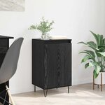 vidaXL Buffet Chêne noir 40 x 35 x 70 cm Bois d'ingénierie