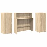 vidaXL Bureau réception chêne sonoma 180x50x103 5 cm bois d'ingénierie