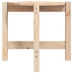 vidaXL Table basse Ø 52 5x45 cm Bois massif de pin