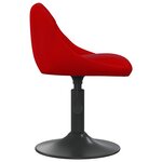vidaXL Chaises à manger pivotantes lot de 4 rouge bordeaux velours