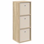 vidaXL Buffet avec tiroir Chêne Sonoma 30 5 x 27 x 84 5 cm