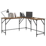 vidaXL Bureau Bois Ancien 149 x 149 x 75 cm Bois d'ingénierie