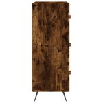 vidaXL Commode chêne fumé 69 5 x 34 x 90 cm bois d'ingénierie