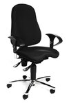 Chaise de bureau 'Sitness 10' Ortho ergonomique Tissu Noir TOPSTAR