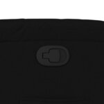 vidaXL Fauteuil inclinable noir tissu