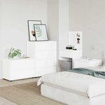 vidaXL Armoire de rangement Blanc 80 x 48 x 57 cm Bois d'ingénierie