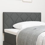 Tête de lit vidaXL Design Bloc Diamant Gris Foncé 100 cm Tissu