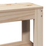 vidaXL Tête de lit avec étagères 140 cm bois massif de pin