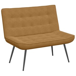 vidaXL Banc marron 110x74x84 cm velours