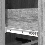 vidaXL Armoire à tiroirs Sonoma gris 33 x 34 5 x 92 cm