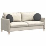 vidaXL Coussins de siège 2 Pièces Gris foncé Ø 40 cm