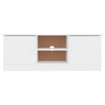 vidaXL Meuble TV ALTA blanc 112x35x41 cm bois massif de pin