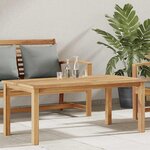 vidaXL Table basse Marron 110 x 55 x 45 cm Bois de teck solide