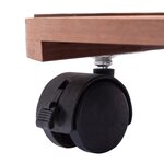 vidaXL Chariots à plantes 4 Pièces Marron Ø30x7 5 cm WPC