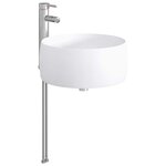 vidaXL Lavabo de salle de bains Chrome 38 5 x 38 5 x 16 cm métal