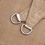 vidaXL Voile d'ombrage 160 g/m² Taupe 5x7x7 m PEHD