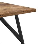 vidaXL Ensemble de tables d'appoint 2 Pièces Bois ancien et noir