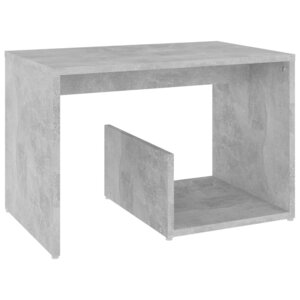 vidaXL Table d'appoint Gris béton 59x36x38 cm Aggloméré