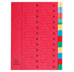 Trieur Harmonika sans élastique Nature Future 24 compartiments Couleurs assorties x 4 EXACOMPTA