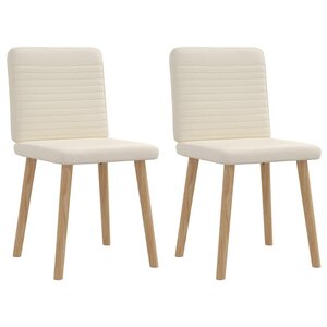 vidaXL Chaises à manger lot de 2 Lin