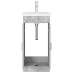 vidaXL Meuble de salle de bain avec évier Gris béton 42 x 40 x 84 5 cm