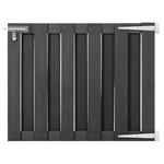 vidaXL Portillon WPC 100x80 cm Gris