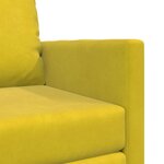 vidaXL Canapé-lit avec coussin Jaune foncé 74 x 77 x 81 cm Velours