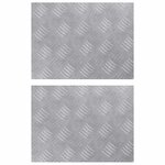 vidaXL Plaques motifs en Aluminium 2 Pièces Antidérapantes 40x30 cm
