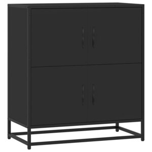 vidaXL Buffet noir 68x35x76 cm bois d'ingénierie