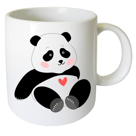 Tasse panda petit coeur cbkreation