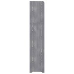 vidaXL Étagère à chaussures Gris 90x24x117 cm Bois d'ingénierie