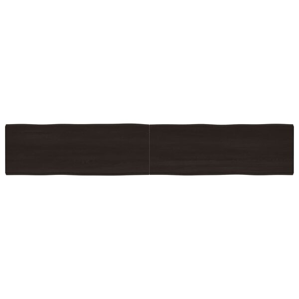 vidaXL Dessus de table bois massif traité bordure assortie