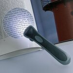 Loupe de lecture 75mm sans contour  lumineuse LED.