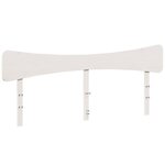 vidaXL Cadre de lit sans matelas blanc 200x200 cm bois massif de pin