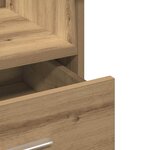 vidaXL Podium chêne artisanal 55 x 55 x 107 cm Bois d'ingénierie