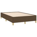 vidaXL Sommier à lattes de lit matelas et LED marron foncé 120x190 cm